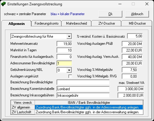 die Adressnummer des Bevollmächtigten. Adressnumm bev