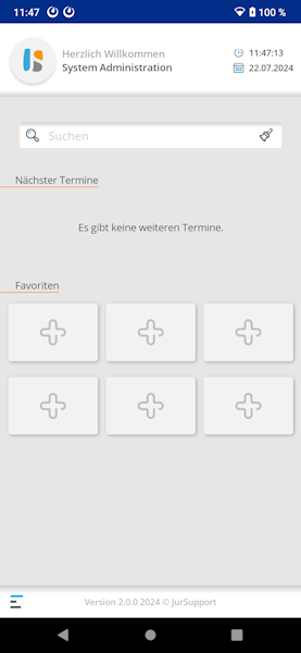 Das Dashboard Jur dashboard