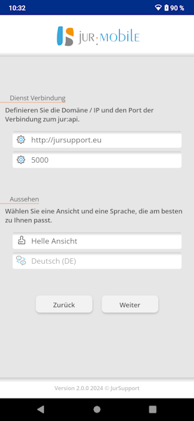 Jur dienst verbindung
