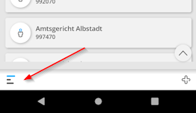 Beachten Sie auch das Menüzeichen! Jur menue zeichen