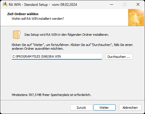 Den Programmordner sollten Sie unberührt lassen! Installation programm ordner