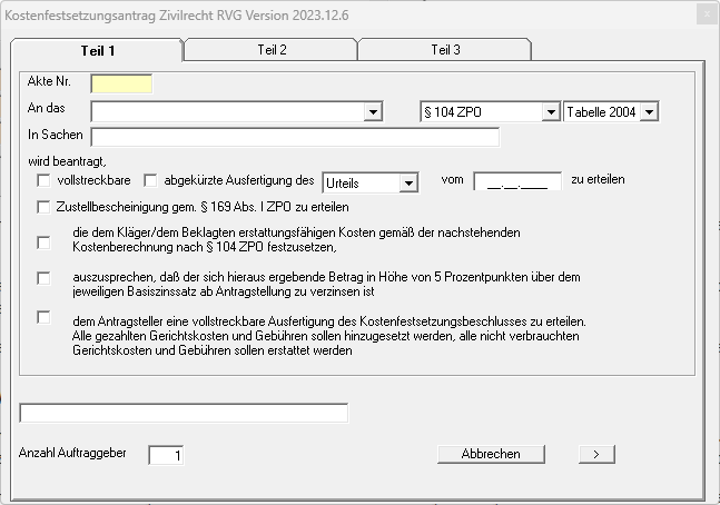 Kostenfestsetzungsantrag Zivilrecht RVG Vordrucke kostenfestsetzungsantrag zivil