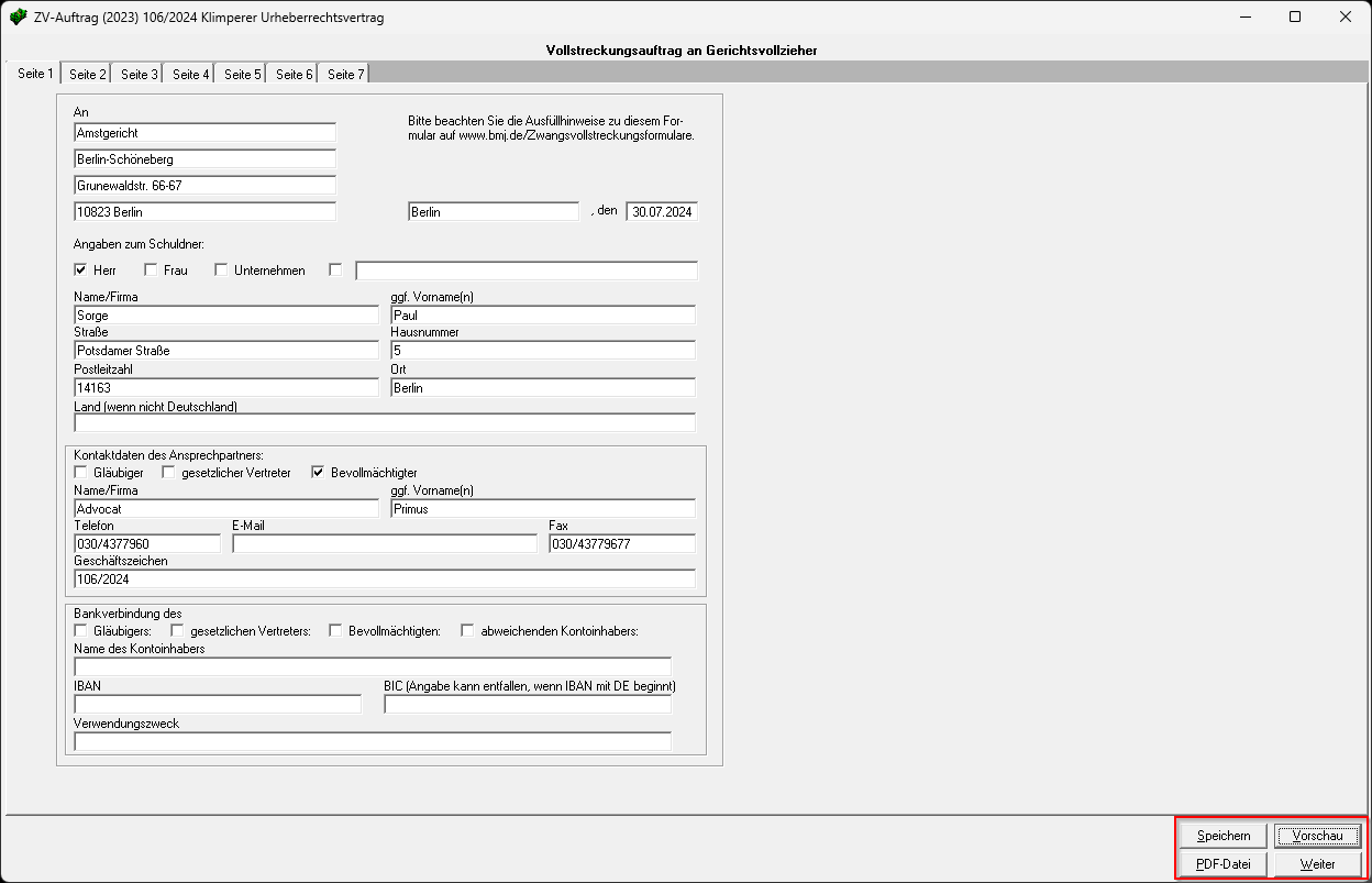 Eingabemakse: Vollstreckungsauftrag an Gerichtsvollzieher. Zv auftrg vollstreckungsauftragan gerichtsvollzieher